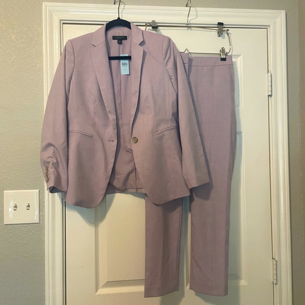 NWT lilac purple suit 2 petite